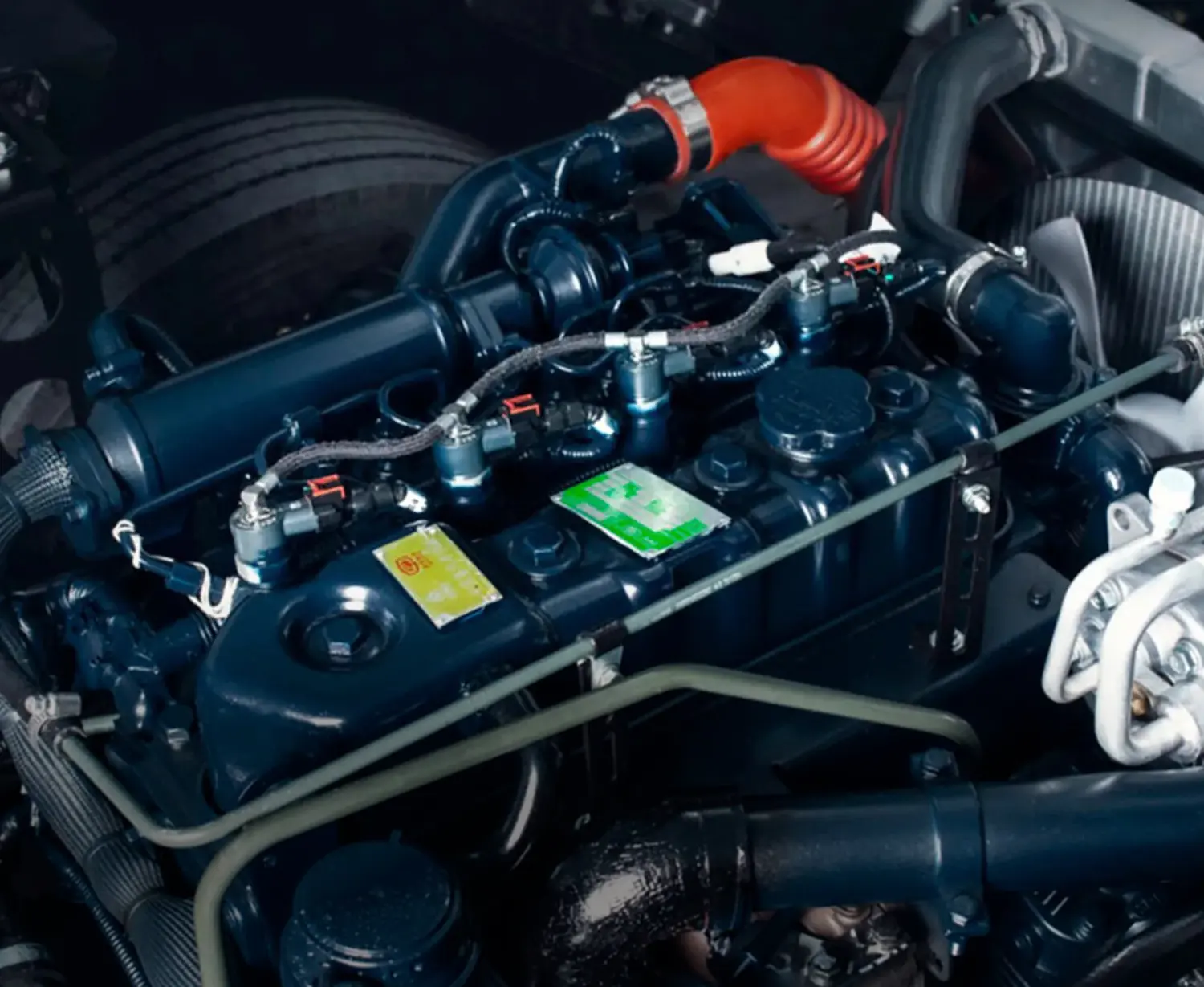 Motor del camión